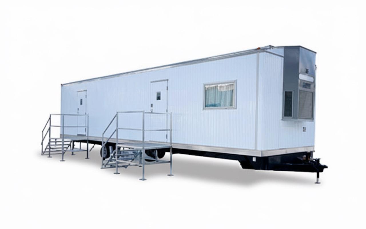 office trailers offer flexibility, cost-effectiveness, and quick setup compared to traditional office space